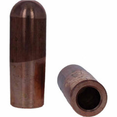 Tuffaloy - Spot Welder Tips For Use With: 7RW Electrode Holder Type: Straight Tip B Nose (Dome) - Americas Industrial Supply