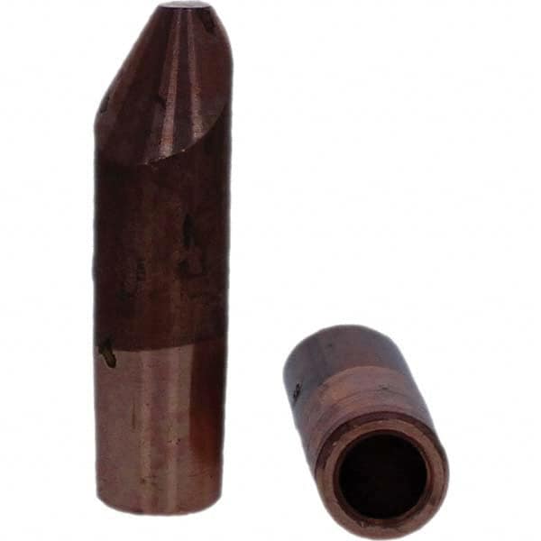 Tuffaloy - Spot Welder Tips For Use With: 5RW Electrode Holder Type: Straight Tip D Nose (Offset) - Americas Industrial Supply