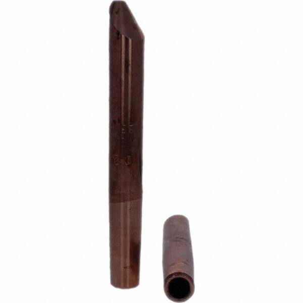 Tuffaloy - Spot Welder Tips For Use With: 4RW Electrode Holder Type: Straight Tip D Nose (Offset) - Americas Industrial Supply