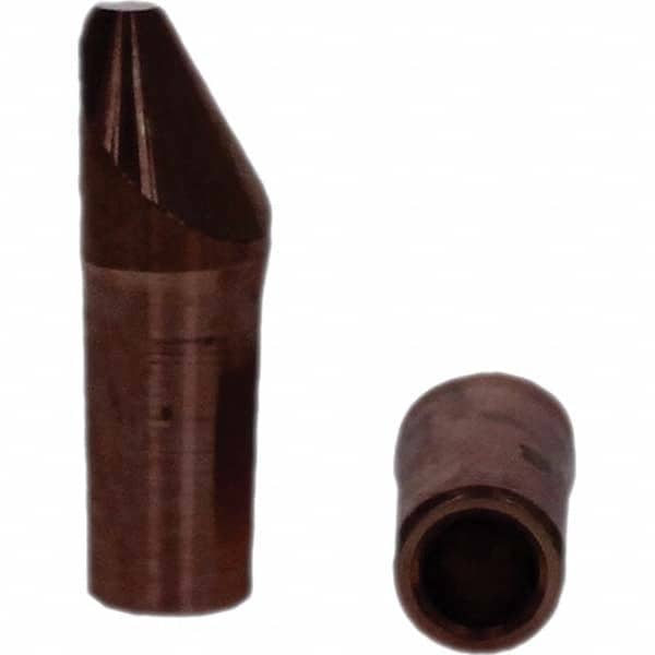 Tuffaloy - Spot Welder Tips For Use With: 4RW Electrode Holder Type: Straight Tip D Nose (Offset) - Americas Industrial Supply
