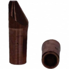 Tuffaloy - Spot Welder Tips For Use With: 4RW Electrode Holder Type: Straight Tip D Nose (Offset) - Americas Industrial Supply