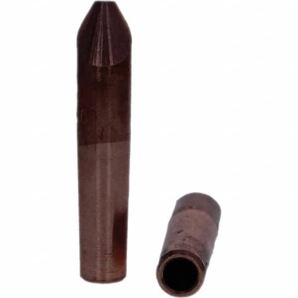 Tuffaloy - Spot Welder Tips For Use With: 4RW Electrode Holder Type: Straight Tip D Nose (Offset) - Americas Industrial Supply