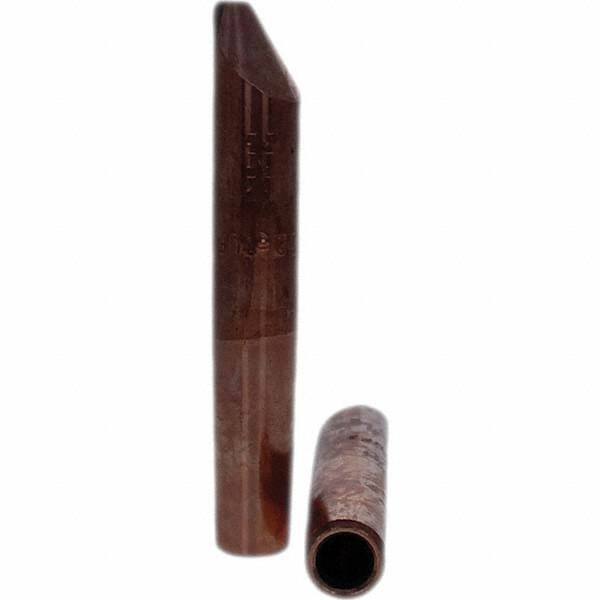 Tuffaloy - Spot Welder Tips For Use With: 4RW Electrode Holder Type: Straight Tip D Nose (Offset) - Americas Industrial Supply