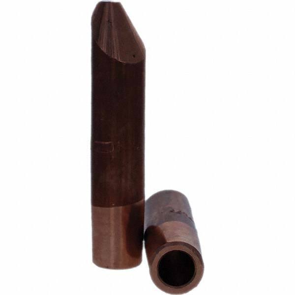 Tuffaloy - Spot Welder Tips For Use With: 5RW Electrode Holder Type: Straight Tip D Nose (Offset) - Americas Industrial Supply