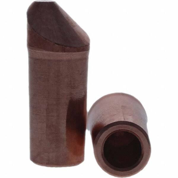 Tuffaloy - Spot Welder Tips For Use With: 4RW Electrode Holder Type: Straight Tip D Nose (Offset) - Americas Industrial Supply