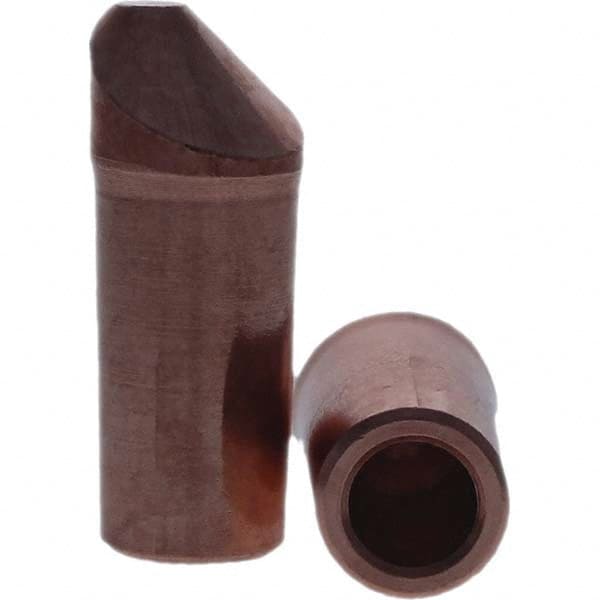 Tuffaloy - Spot Welder Tips For Use With: 4RW Electrode Holder Type: Straight Tip D Nose (Offset) - Americas Industrial Supply