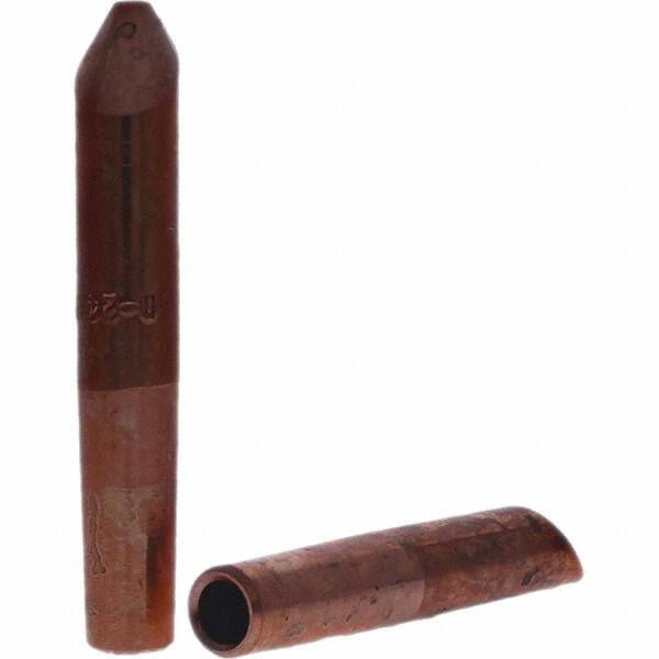 Tuffaloy - Spot Welder Tips For Use With: 4RW Electrode Holder Type: Straight Tip D Nose (Offset) - Americas Industrial Supply