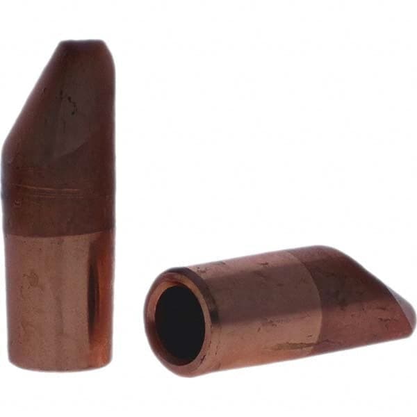 Tuffaloy - Spot Welder Tips For Use With: 5RW Electrode Holder Type: Straight Tip D Nose (Offset) - Americas Industrial Supply