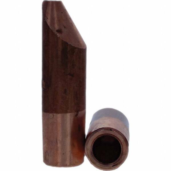 Tuffaloy - Spot Welder Tips For Use With: 5RW Electrode Holder Type: Straight Tip D Nose (Offset) - Americas Industrial Supply