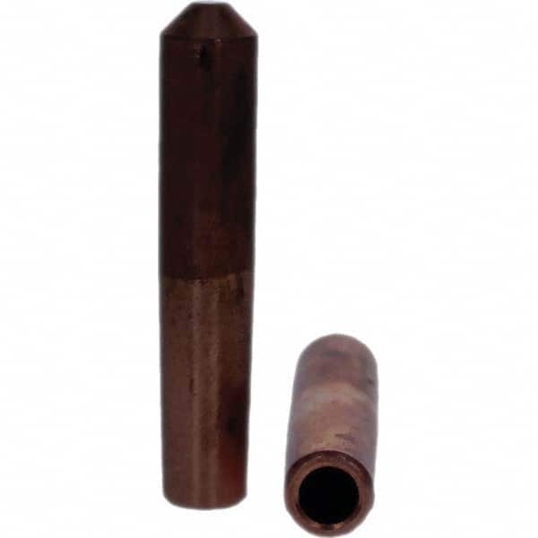 Tuffaloy - Spot Welder Tips For Use With: 4RW Electrode Holder Type: Straight Tip E Nose (Truncated) - Americas Industrial Supply