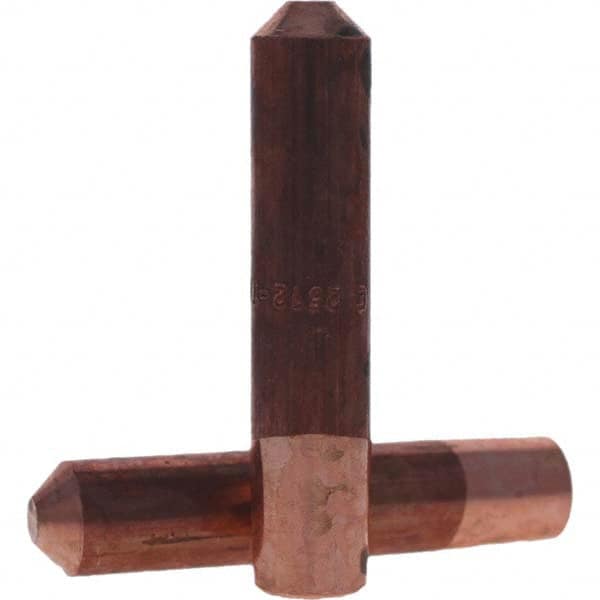 Tuffaloy - Spot Welder Tips For Use With: 5RW Electrode Holder Type: Straight Tip E Nose (Truncated) - Americas Industrial Supply