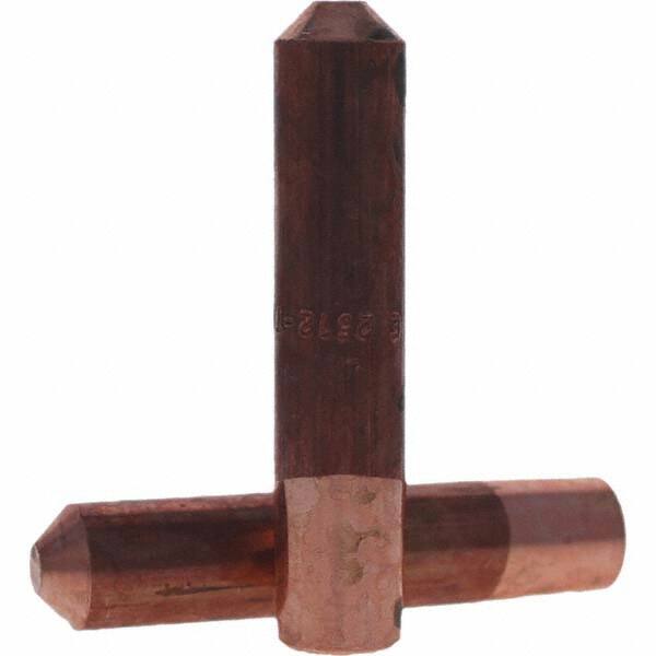 Tuffaloy - Spot Welder Tips For Use With: 6RW Electrode Holder Type: Straight Tip E Nose (Truncated) - Americas Industrial Supply