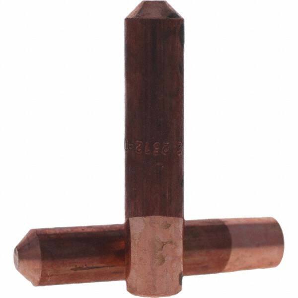 Tuffaloy - Spot Welder Tips For Use With: 7RW Electrode Holder Type: Straight Tip E Nose (Truncated) - Americas Industrial Supply