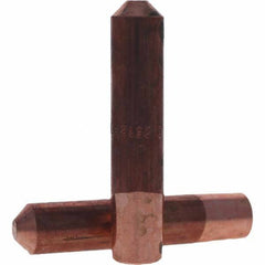 Tuffaloy - Spot Welder Tips For Use With: 7RW Electrode Holder Type: Straight Tip E Nose (Truncated) - Americas Industrial Supply