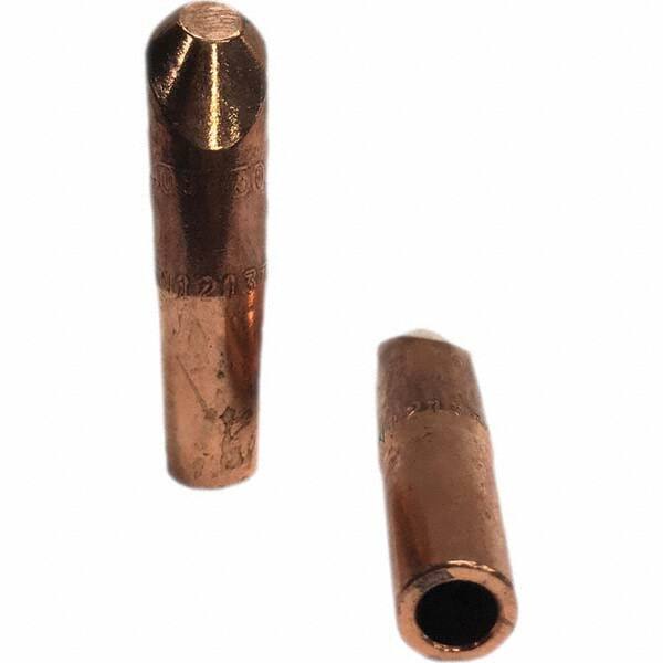 Tuffaloy - Spot Welder Tips For Use With: 4RW Electrode Holder Type: Straight Tip H Nose (Angled Offset) - Americas Industrial Supply