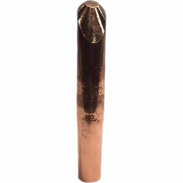 Tuffaloy - Spot Welder Tips For Use With: 4RW Electrode Holder Type: Straight Tip H Nose (Angled Offset) - Americas Industrial Supply