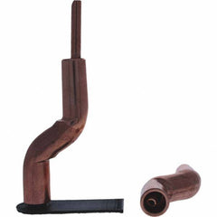 Tuffaloy - Spot Welder Tips For Use With: 4RW Electrode Holder Type: Bent Shank for 4RW Male Cap - Americas Industrial Supply