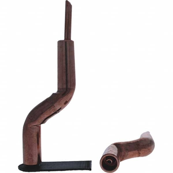 Tuffaloy - Spot Welder Tips For Use With: 4RW Electrode Holder Type: Bent Shank for 4RW Male Cap - Americas Industrial Supply