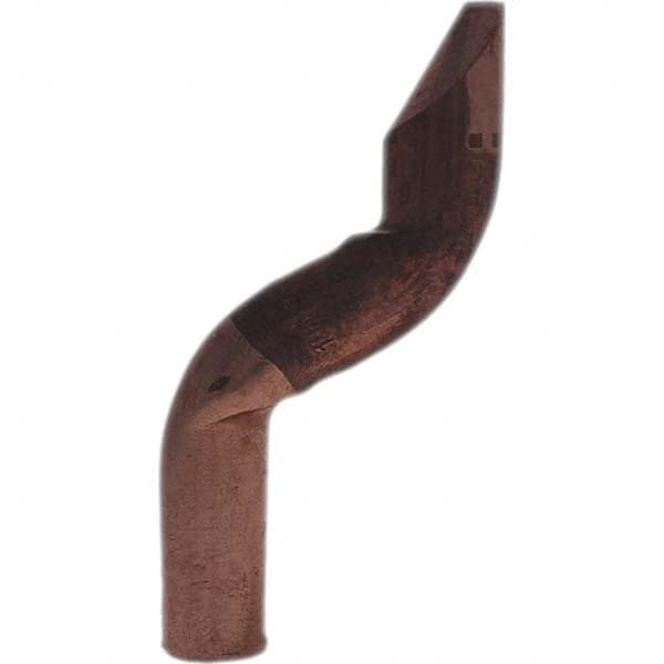 Tuffaloy - Spot Welder Tips For Use With: 4RW Electrode Holder Type: Double Bend Tip D Nose (Offset) - Americas Industrial Supply
