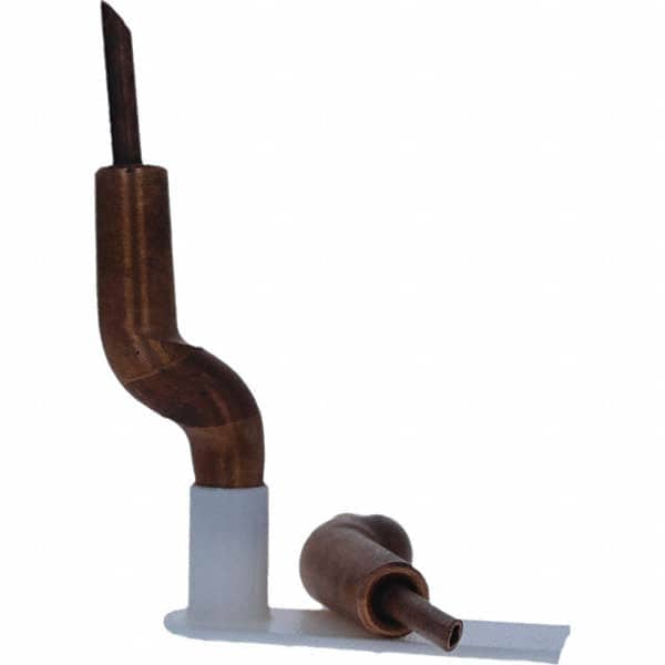 Tuffaloy - Spot Welder Tips For Use With: 4RW Electrode Holder Type: Double Bend Tip A Nose (Pointed) - Americas Industrial Supply