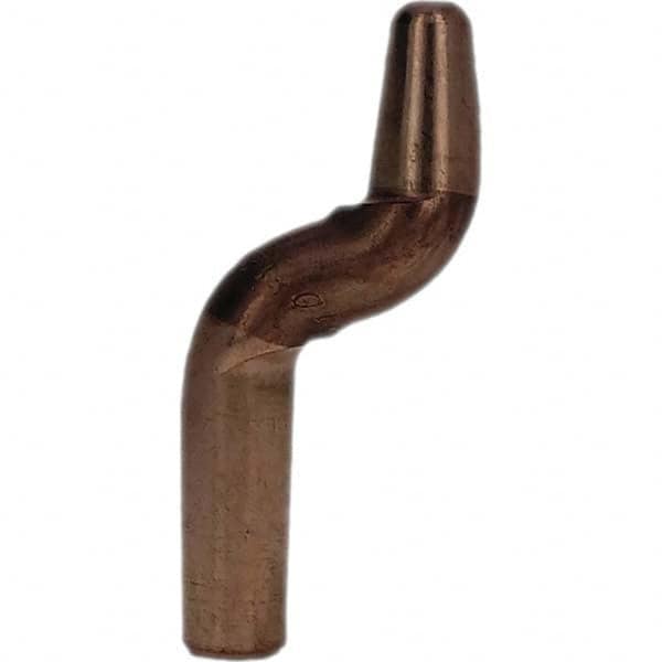 Tuffaloy - Spot Welder Tips For Use With: 4RW Electrode Holder Type: Double Bend Tip A Nose (Pointed) - Americas Industrial Supply