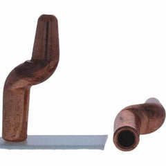 Tuffaloy - Spot Welder Tips For Use With: 4RW Electrode Holder Type: Double Bend Tip A Nose (Pointed) - Americas Industrial Supply