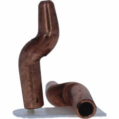 Tuffaloy - Spot Welder Tips For Use With: 3RW Electrode Holder Type: Double Bend Tip A Nose (Pointed) - Americas Industrial Supply