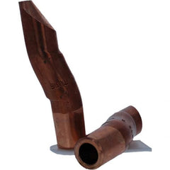 Tuffaloy - Spot Welder Tips For Use With: 5RW Electrode Holder Type: Double Bend Tip D Nose (Offset) - Americas Industrial Supply