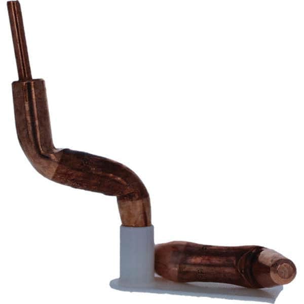 Tuffaloy - Spot Welder Tips For Use With: 4RW Electrode Holder Type: Double Bend Tip A Nose (Pointed) - Americas Industrial Supply