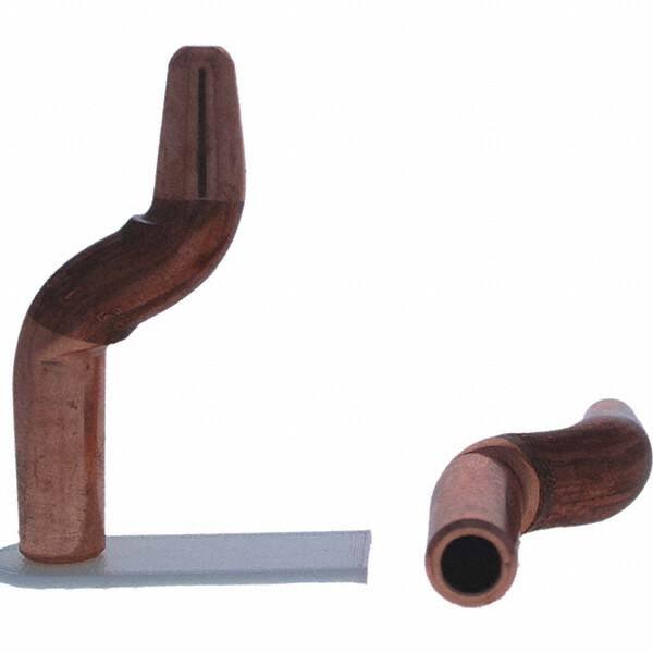 Tuffaloy - Spot Welder Tips For Use With: 4RW Electrode Holder Type: Double Bend Tip A Nose (Pointed) - Americas Industrial Supply