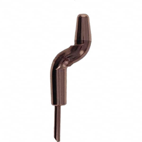 Tuffaloy - Spot Welder Tips For Use With: 4RW Electrode Holder Type: Double Bend Tip A Nose (Pointed) - Americas Industrial Supply