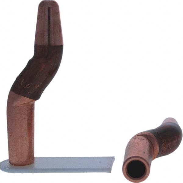 Tuffaloy - Spot Welder Tips For Use With: 4RW Electrode Holder Type: Double Bend Tip A Nose (Pointed) - Americas Industrial Supply