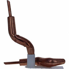 Tuffaloy - Spot Welder Tips For Use With: 4RW Electrode Holder Type: Double Bend Tip A Nose (Pointed) - Americas Industrial Supply