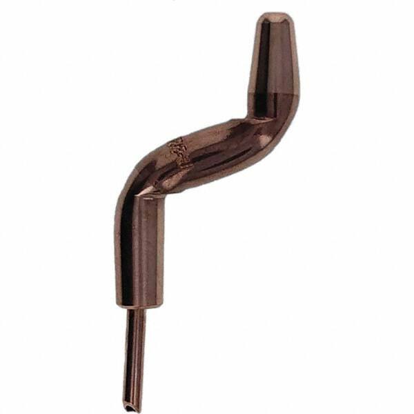 Tuffaloy - Spot Welder Tips For Use With: 4RW Electrode Holder Type: Double Bend Tip A Nose (Pointed) - Americas Industrial Supply