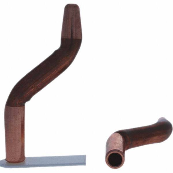Tuffaloy - Spot Welder Tips For Use With: 4RW Electrode Holder Type: Double Bend Tip A Nose (Pointed) - Americas Industrial Supply
