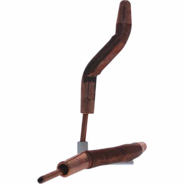 Tuffaloy - Spot Welder Tips For Use With: 4RW Electrode Holder Type: Double Bend Tip A Nose (Pointed) - Americas Industrial Supply