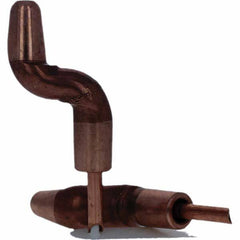 Tuffaloy - Spot Welder Tips For Use With: 5RW Electrode Holder Type: Double Bend Tip A Nose (Pointed) - Americas Industrial Supply