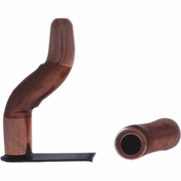 Tuffaloy - Spot Welder Tips For Use With: 5RW Electrode Holder Type: Double Bend Tip A Nose (Pointed) - Americas Industrial Supply