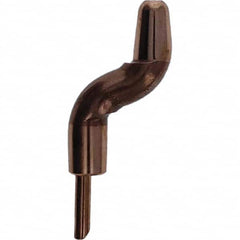 Tuffaloy - Spot Welder Tips For Use With: 5RW Electrode Holder Type: Double Bend Tip A Nose (Pointed) - Americas Industrial Supply