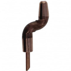 Tuffaloy - Spot Welder Tips For Use With: 5RW Electrode Holder Type: Double Bend Tip A Nose (Pointed) - Americas Industrial Supply