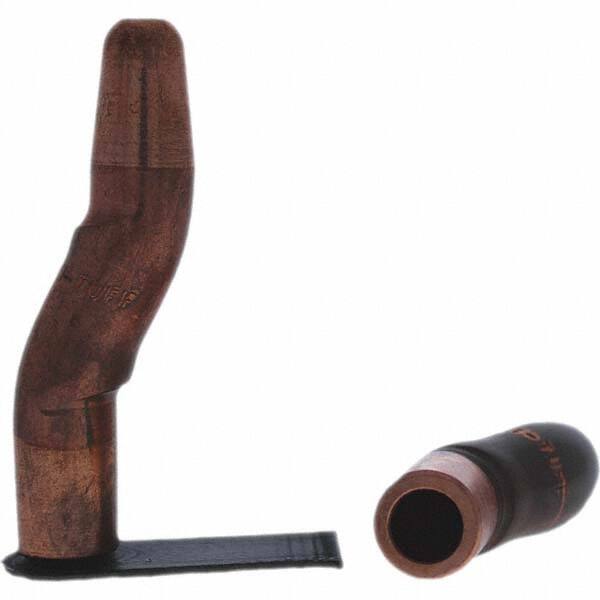 Tuffaloy - Spot Welder Tips For Use With: 5RW Electrode Holder Type: Double Bend Tip A Nose (Pointed) - Americas Industrial Supply