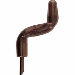 Tuffaloy - Spot Welder Tips For Use With: 5RW Electrode Holder Type: Double Bend Tip A Nose (Pointed) - Americas Industrial Supply