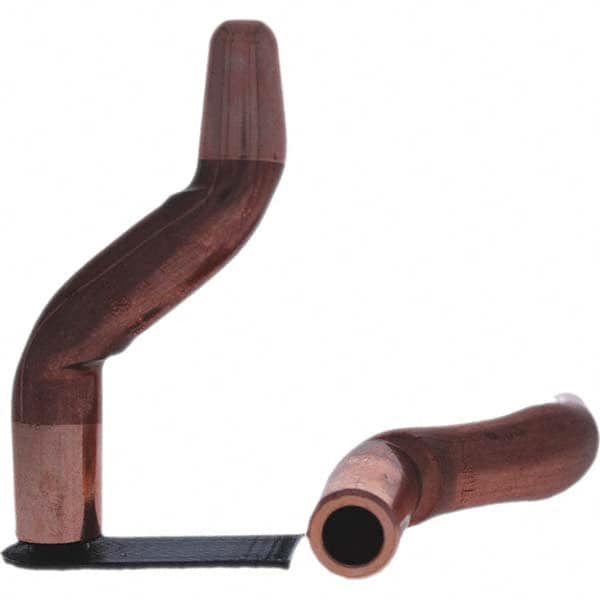 Tuffaloy - Spot Welder Tips For Use With: 5RW Electrode Holder Type: Double Bend Tip A Nose (Pointed) - Americas Industrial Supply