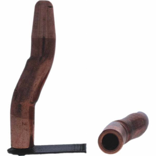 Tuffaloy - Spot Welder Tips For Use With: 5RW Electrode Holder Type: Double Bend Tip A Nose (Pointed) - Americas Industrial Supply