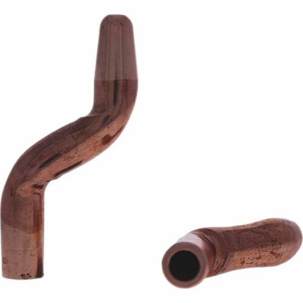 Tuffaloy - Spot Welder Tips For Use With: 5RW Electrode Holder Type: Double Bend Tip A Nose (Pointed) - Americas Industrial Supply