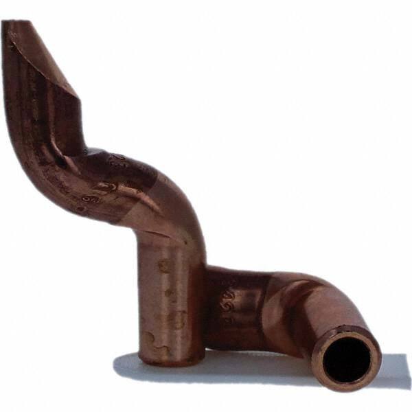 Tuffaloy - Spot Welder Tips For Use With: 4RW Electrode Holder Type: Double Bend Tip D Nose (Offset) - Americas Industrial Supply