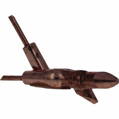 Tuffaloy - Spot Welder Tips For Use With: 4RW Electrode Holder Type: Double Bend Tip D Nose (Offset) - Americas Industrial Supply