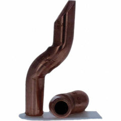 Tuffaloy - Spot Welder Tips For Use With: 4RW Electrode Holder Type: Double Bend Tip D Nose (Offset) - Americas Industrial Supply
