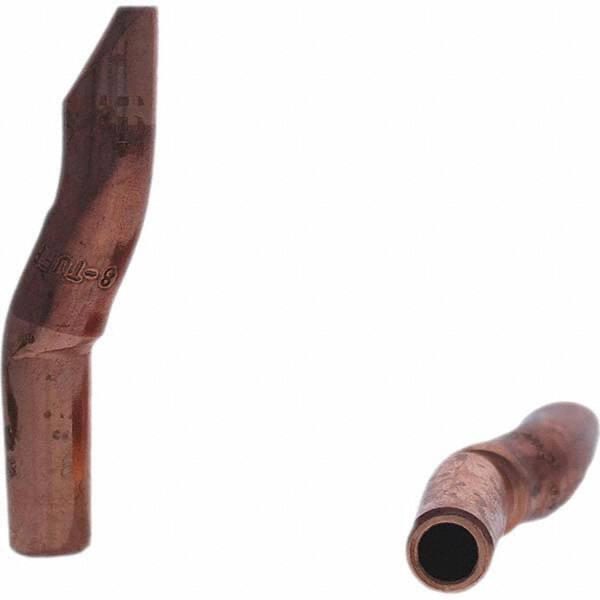 Tuffaloy - Spot Welder Tips For Use With: 4RW Electrode Holder Type: Double Bend Tip D Nose (Offset) - Americas Industrial Supply