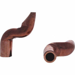Tuffaloy - Spot Welder Tips For Use With: 4RW Electrode Holder Type: Double Bend Tip D Nose (Offset) - Americas Industrial Supply